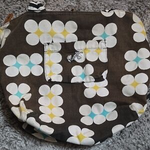 Brown Tote Bag with Floral Pattern from Roxy